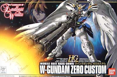 HG Gundam Wing Endless Waltz Series: #001 W Zero Custom XXXG00W0 - Box Art