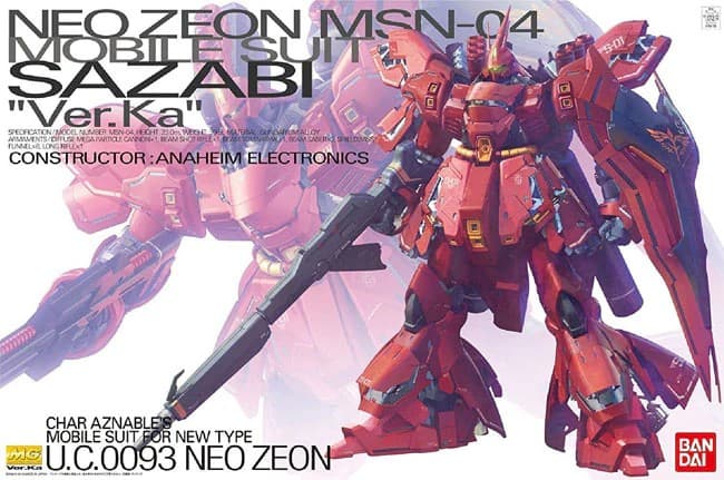 Master Grade Neo Zeon MSN-04 Sazabi - Box Art