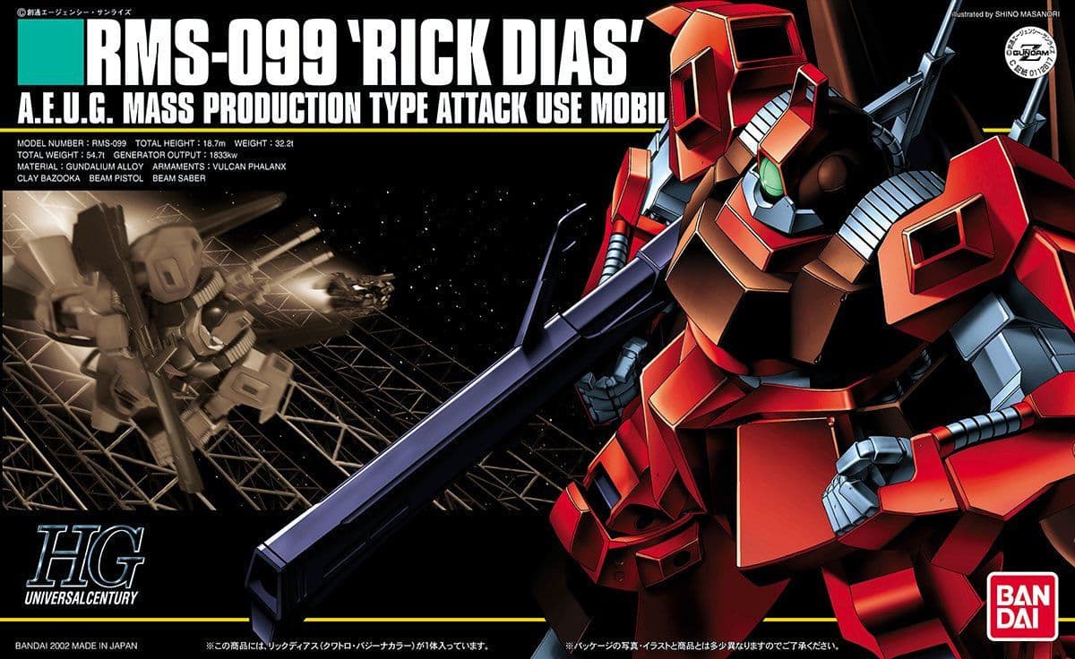 HGUC MSA-009 RICK DIAS (RED)