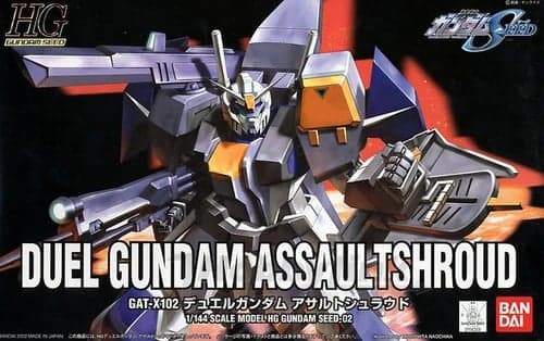 HG GAT-X102 Duel Gundam Assault Shroud - Box Art