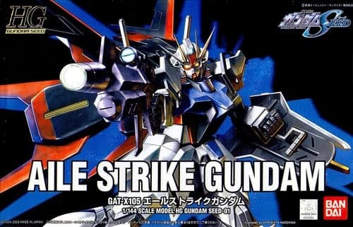 GAT-X105 Aile Strike Gundam - Box Art