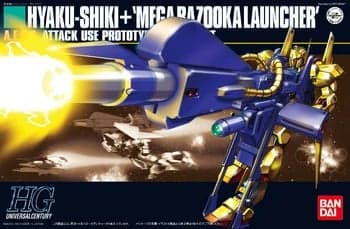 HGUC Hyaku-Shiki + Mega Bazooka Launcher - Box Art