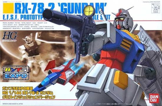 HGUC Gloss Injection RX78-2 Gundam (Limited) - Box Art