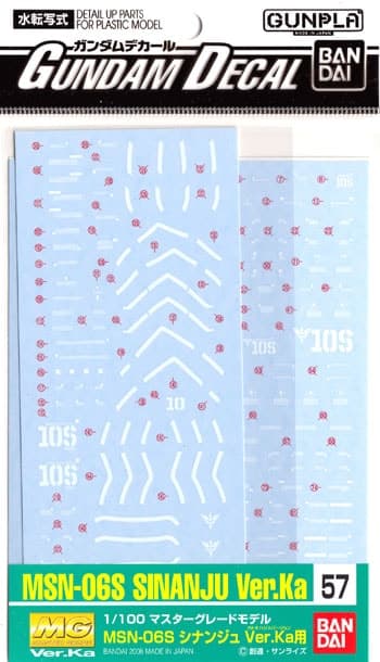 MSN-06S Sinanju Ver. Ka - Box Art
