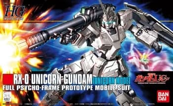 RX-0 Unicorn Gundam (Unicorn Mode) - Box Art