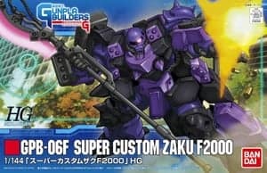 HG Gunpla Builders GPB-06F Super Custom Zaku F2000 - Box Art