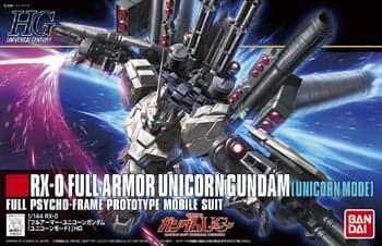 RX-0 Full Armor Unicorn Gundam (Unicorn Mode) - Box Art