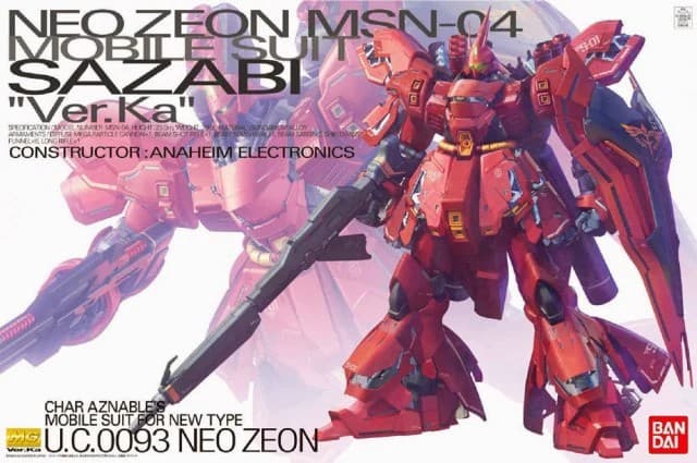 Neo Zeon MSN-04 Sazabi "Ver.Ka" - Box Art