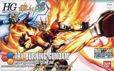HGBF Try Burning Gundam Plavsky Particle Clear Ver. (Gunpla Expo Limited) - Box Art