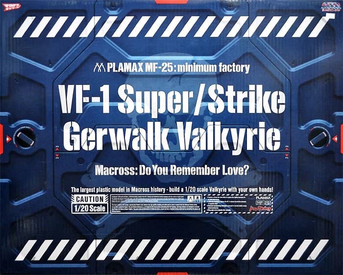 PLAMAX minimum factory VF-1 Super/Strike Gerwalk Valkyrie - Box Art