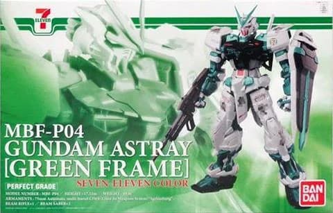 MBF-P04 Gundam Astray [Green Frame] Seven Eleven Color - Box Art