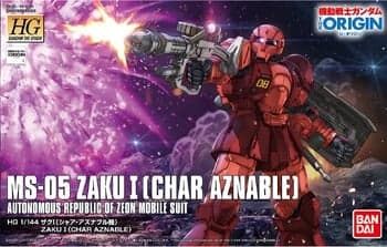 HGGTO MS-05 Zaku I (Char Aznable) - Box Art
