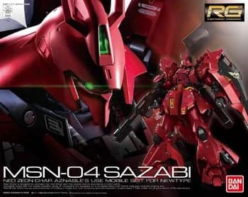 RG MSN-04 Sazabi - Box Art