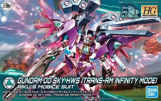 HGBD GUNDAM 00 SKY HWS (TRANS-AM INFINITY MODE) - Box Art