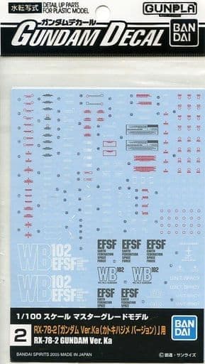 Gundam Decals #2 RX-78-2 Gundam Ver.Ka. - Box Art