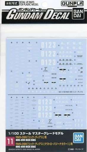 GD-11 Rick-Dias Red & Black Decal - Box Art