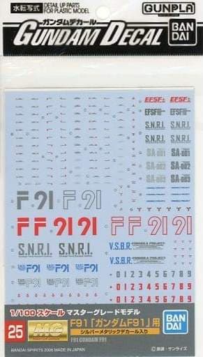 Gundam Decal Gundam F91 - Box Art