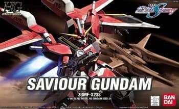 ZGMF-X23S Saviour Gundam - Box Art