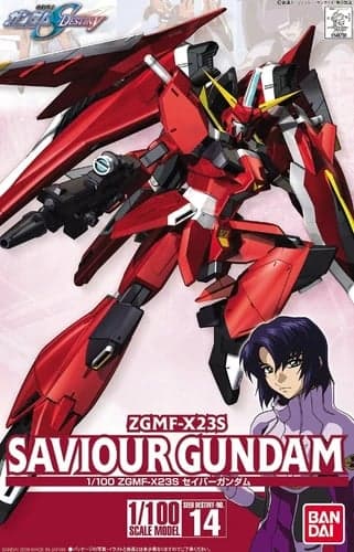 ZGMF-X23S Saviour Gundam - Box Art