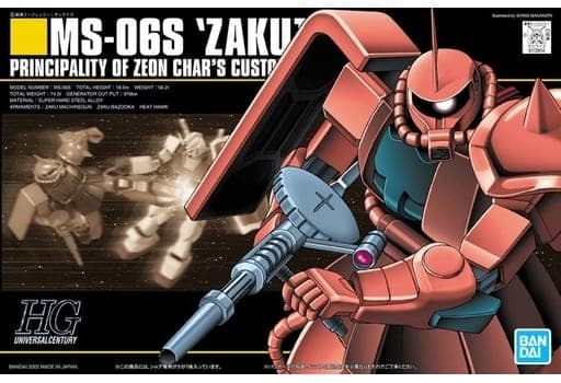 HGUC MS-06S Zaku II - Box Art