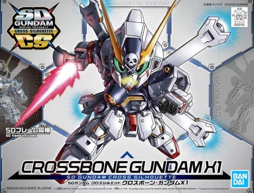 SD Gundam Cross Silhouette Crossbone Gundam X1 - Box Art