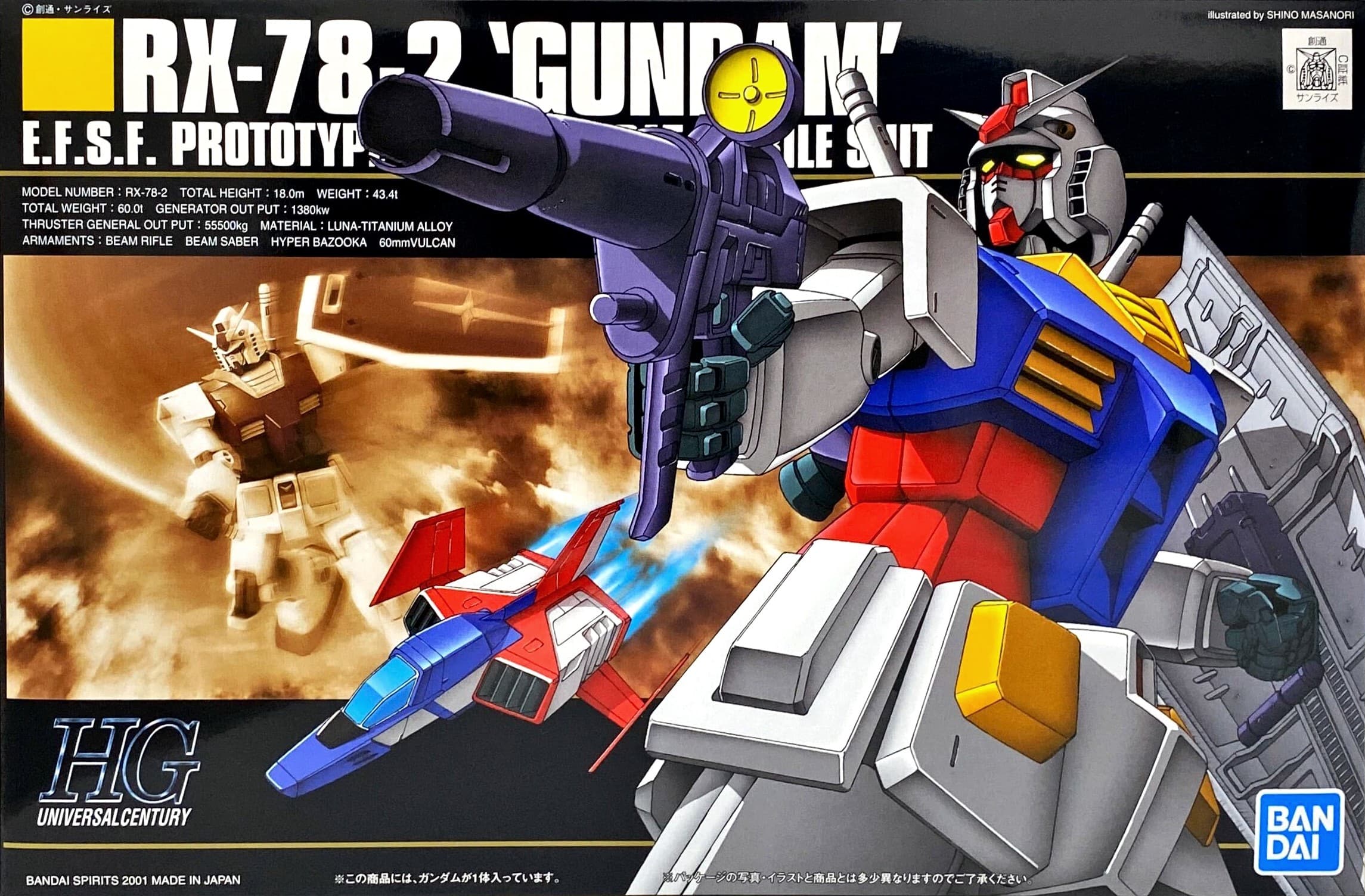 HGUC RX-78-2 Gundam - Box Art
