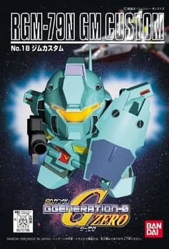 SD Gundam G Generation-0 RGM-79N GM Custom - Box Art