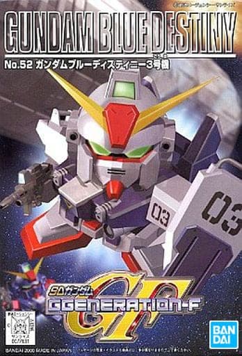 SD Gundam G Generation-F Gundam Blue Destiny - Box Art