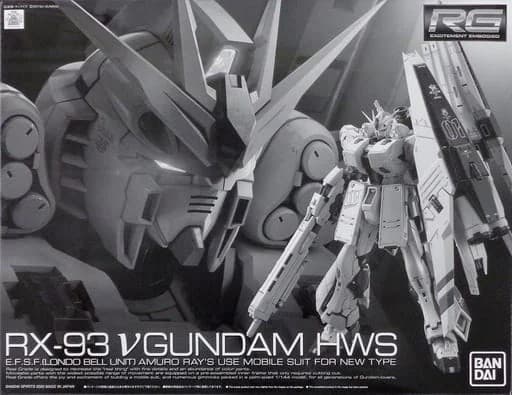 Real Grade RX-93 Nu Gundam HWS - Box Art