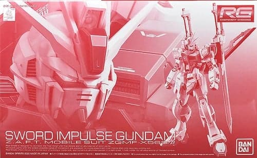 RG ZGMF-X56S/beta Sword Impulse Gundam - Box Art