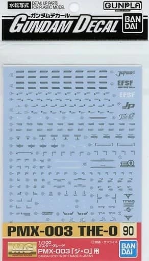 Gundam Decal 90 MG The O - Box Art
