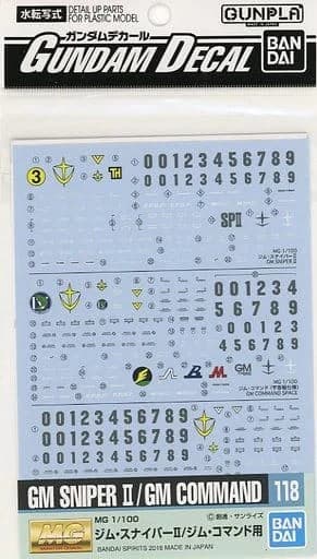 Gundam Decal GM Sniper II / GM Command - Box Art