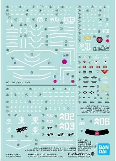 Gundam Decal Mobile Suit Gundam the Origin Multiuse 3
