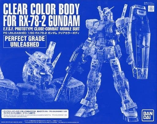 Perfect Grade Unleashed Clear Color Body for RX-78-2 Gundam