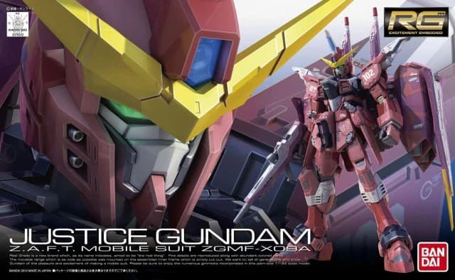 RG ZGMF-X09A Justice Gundam - Box Art