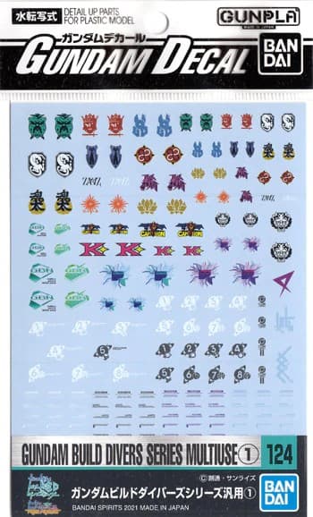 Gundam Decal Gundam Build Divers Series Multiuse 1