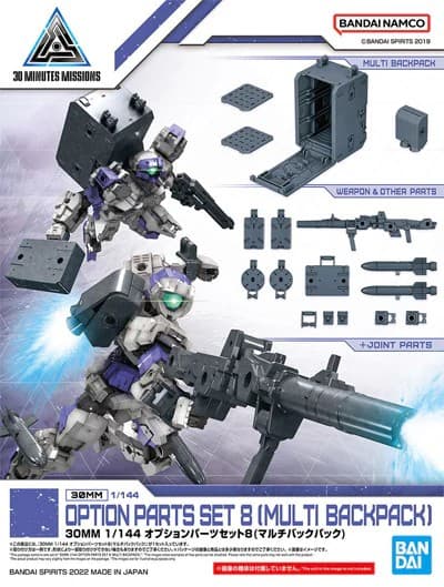 30MM 1/144 Option Parts Set 8 (Multi Backpack) - Box Art