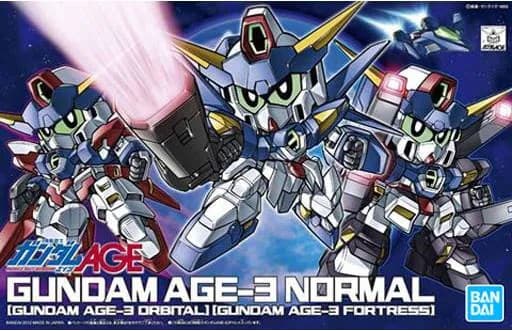 SD Gundam BB Senshi Gundam Age-3 (Normal, Orbital, Fortress) - Box Art