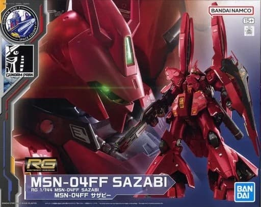RG MSN-04FF Sazabi - Box Art
