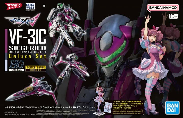 HG VF-31C Siegfried (Mirage Farina Jenius use) Deluxe Set - Box Art