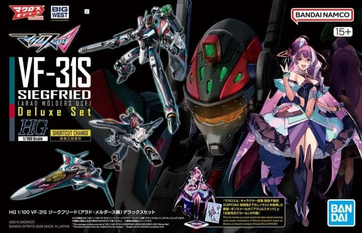 HG VF-31S Siegfried (Arad Molders use) Deluxe Set - Box Art