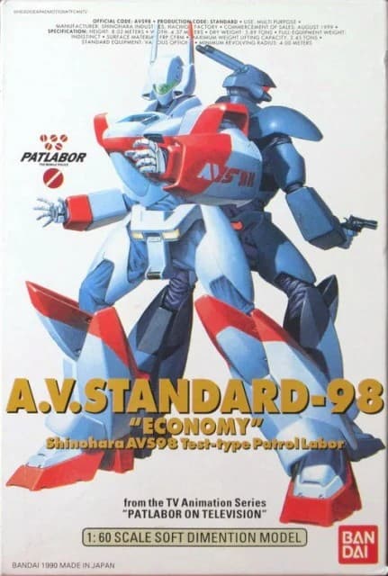 Shinohara AVS-98 A.V.Standard-98 "Economy" - Box Art
