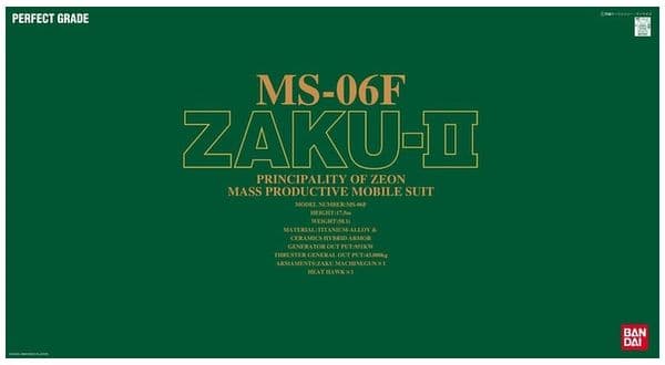 PG MS-06F ZAKUII - Box Art