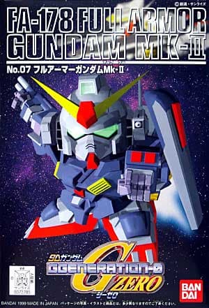 SD Gundam G Generation-0 FA-178 Full Armor Gundam Mk-II - Box Art