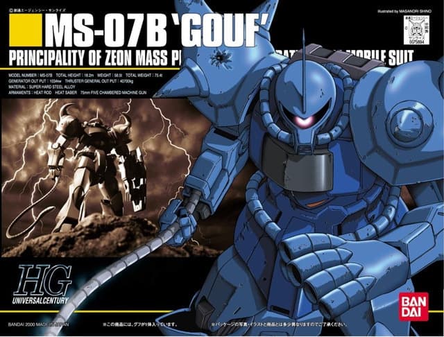 HGUC MS-07B Gouf - Box Art