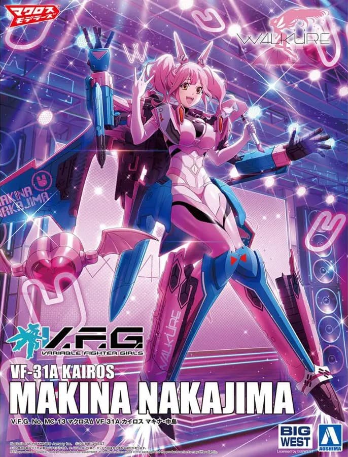 V.F.G. Macross Delta VF-31A Kairos Makina Nakajima (Reissue) - Box Art