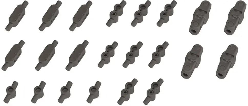 Mecha Supply 20 Joint Set D: Gun Metal Ver. - Box Art