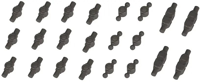 Mecha Supply 21 Joint Set E Gun Metal Ver. (Reissue) - Box Art