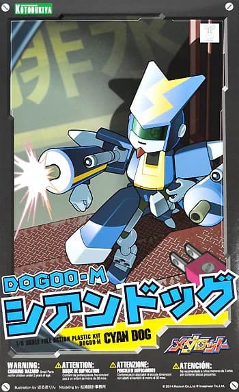 Medarot DOG00-M Cyan Dog - Box Art