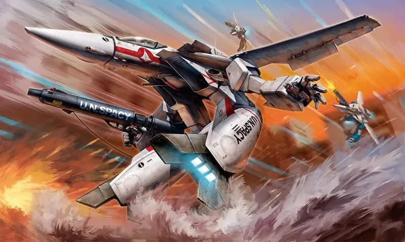 1/72 VF-1J/A Gerwalk Valkyrie - Box Art